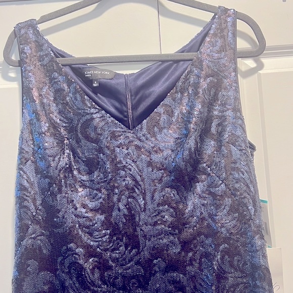 Sequin Sheath Dress (black & navy) NWT JONES NEW YORK - Picture 12 of 14